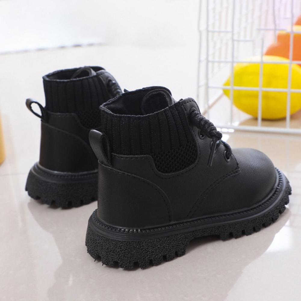 Baby black combat boots 2025