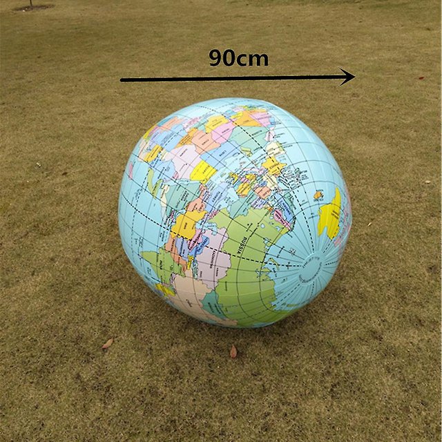 Large Inflated Globe Teaching Props 90cm Playhouse Decor Beach Party Supplies