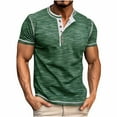thumbnail image 2 of Hvyesh Men’s Henley Shirts Short Sleeve Athletic Button Tee Shirts Summer Lightweight Basic T Shirts, 2 of 9