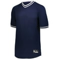 thumbnail image 3 of Holloway Sportswear L Boys Retro V-Neck Baseball Jersey Navy/White 221221, 3 of 4