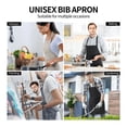 thumbnail image 7 of Green Clovers Wood Adjustable Apron with 2 Pockets, St Patrick's Day Chef Bib Gift for Kitchen Cooking BBQ, 7 of 7