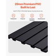 thumbnail image 3 of VEVOR 2 x 4 ft Slat Wall Paneling PVC Black Garage Slatwall with Modular Design, 3 of 9