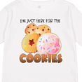 thumbnail image 4 of Inktastic I'm Just Here for the Cookies Boys or Girls Long Sleeve Toddler T-Shirt, 4 of 5