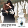 thumbnail image 4 of JAGASY Eagle Funeral Urns for Mom - White Small Urn for Ashes Adult Male - Tree Mini Urn for Human Ashes Keepsake - Miniature Cremation Urns - (3 Inch), 4 of 7