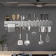 thumbnail image 1 of Estante para Utensilios de Cocina de Montaje en Pared, Estante de Pared con Soporte para Cuchillos, Organizador de Cocina, Organizador de Pared para U negro, 1 of 8