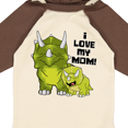 thumbnail image 4 of Inktastic I Love My Mom with Baby and Mommy Triceratops Boys or Girls Long Sleeve Baby Bodysuit, 4 of 5