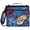 Blue Rose Wine, variant on Vintage Circus Printed Zipper Binder with Handle&Shoulder Strap 2 inch 3 Ring 500+300 Sheet Capacity File Folder Organizer