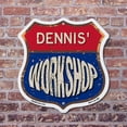 thumbnail image 4 of Dennis's Workshop (5 Pack) 12 inch X 12 inch Shield-Shaped Rust-Free Aluminum Metal Signs Weather Resistant, UV Protected To last, Gift for Dads and Uncles Classic Americana Crafted in, 4 of 7