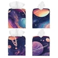 thumbnail image 2 of Sikiie Planet Pastel Galaxy Leather Tissue Box Cover Square, tissue box holder - 5.2”x5.2”x5.2”, 2 of 7