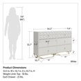 thumbnail image 4 of Commode à 6 tiroirs Blair de Cosmoliving, blanche, 4 of 8