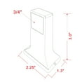 thumbnail image 4 of Design House Bar Brackets 3/4-Inch with Hidden Screws in Polished Chrome, 2-Pack, 4 of 8