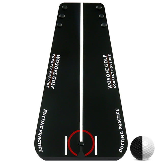 Herramienta de práctica de Putting de Golf, espejo portátil, herramientas de entrenamiento, ayuda para el aprendizaje