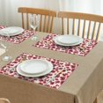 thumbnail image 3 of Pioneer Flower Floral Print Pattern Summer Placemats Table Placemats Set Of 4-Linen Kitchen Washable Placemats Table Mats 12x18 Inch Non-Slip Heat Resistant, 3 of 5