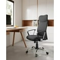 thumbnail image 2 of SONGMICS Silla de Oficina, Giratoria Ergonómica, Escritorio, Altura Ajustable e Inclinable, Asiento Tapizado, Carga de 120 kg, Negro Tinta, 2 of 5