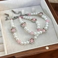 thumbnail image 5 of FENOHREFE Elegant Bracelet with Delicate Heart Flower Wrist Jewelry Bracelets Adjustable Length for Casual Party Occasion, 5 of 7