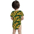 thumbnail image 3 of Yiaed Sunflower 1 Print Infant Climbing Short Sleeve Onesie One-Piece Baby Bodysuit Clothes 0-12 Months -2 Years, 3 of 6