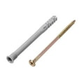 thumbnail image 4 of 20pcs 10mmx120mm Plastic Expansion Pipe Column Concrete Anchor Wall Frame Fixings Tube With Screws Gray ,Strong Fixing Force, 4 of 4