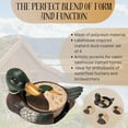 thumbnail image 3 of Mallard Duck Coaster Set of 4 - Round Polyresin Bar Coasters for Drinks, Lakehouse-Themed Kitchen Bar Decoration, Pond and Lake Bird Waterfowl for Tabletop Protection, 3 of 7