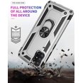 thumbnail image 5 of for Galaxy A71 5G Case,Samsung A71 5G Case,[NOT for Verizon A71 5G UW] [Military Grade] Ring Car Mount Kickstand Hybrid Hard PC Soft TPU Shockproof Protective Case for A71 5G (Silver), 5 of 14