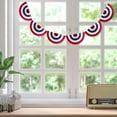 thumbnail image 2 of 2 Pack American Flag Bunting Pleated Fan String, Patriotic Bunting Flag 4th of July Decoration US Flag Banners Memorial Day Independence Day Fourth July Red White Blue Outdoor Decor, 2 of 5