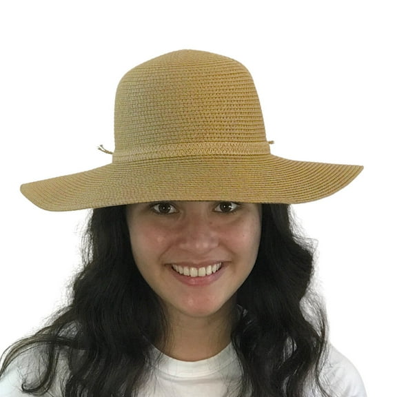 SILVERFEVER Women Summer Floppy Hat Wide Brim UV Sunblock UPF 50 Fits All