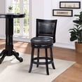 thumbnail image 2 of Boraam Bristol Counter Height Swivel Counter Stool in Black, 2 of 6