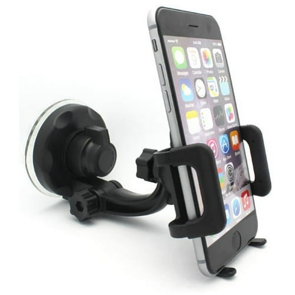 iPhone SE Car Mount Windshield Phone Holder Swivel Cradle Window Rotating Dock Strong Suction R4L