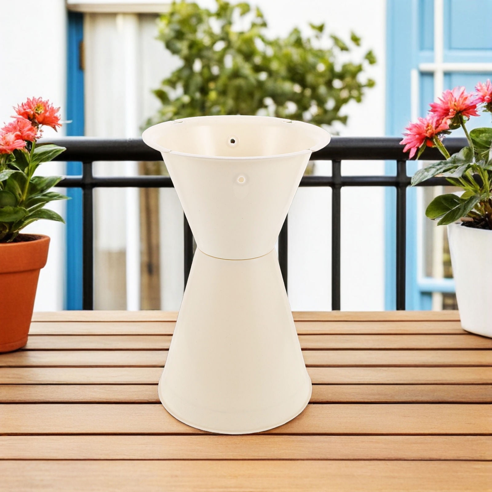 FOMIYES White Plastic Portable Flower Bouquet Insert for Floral Arrangements and Decorative Use