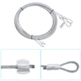 thumbnail image 3 of Uxcell 2 Pack 11.6ft Garage Door Cable 0.12'' Dia Torsion Spring Wire Cable for 10ft Garage Door Galvanized Steel, 3 of 5