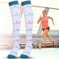 thumbnail image 4 of Compression Socks, Durable Wearable Fashion Stable Running Compression Socks, For Running Cycling Training Marathon, 4 of 8