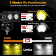 thumbnail image 2 of Faros De Lupa Doble Color Spot Luz Universal 28000 Lúmenes Negro, 2 of 5