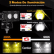 thumbnail image 2 of Faros De Lupa Doble Color Spot Luz Universal 28000 Lúmenes Negro, 2 of 5