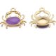 thumbnail image 1 of 10 piezas de dijes con forma de cangrejo, aleación de zinc, accesorios de joyería, colgantes y adornos, 1 of 3