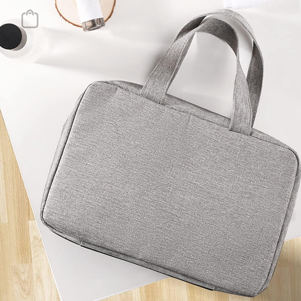 SSOTTNXY Waterproof Hanging Toiletry Bag with 4 Foldable Compartments, Large Travel Organizer