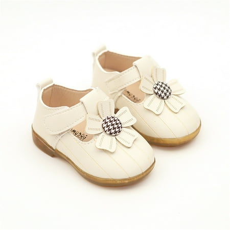

Girls Sandals Flower Sunflower Flat Sandals Summer Dress Shoes Soft Bottom Non-Slip Child Toddler Shoes Baby Daily Footwear Casual First Walking