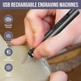 thumbnail image 6 of HOTROSE Electric Engraving Pen with 37 Bits, USB Rechargeable Cordless Engraving Machine, Portable DIY Rotary Engraver for Jewelry Wood Glass Stone Carving (Black), 6 of 7