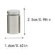 thumbnail image 5 of Scienceny Tornillo publicitario Hueco de alto brillo Diseño aerodinámico Espejo de vidrio Clavo Tuerca ligera Perno Soporte para colgar en la pared 12x20 Herramientas y ferretería 16x25mm Scienceny TO008095-11B, 5 of 6