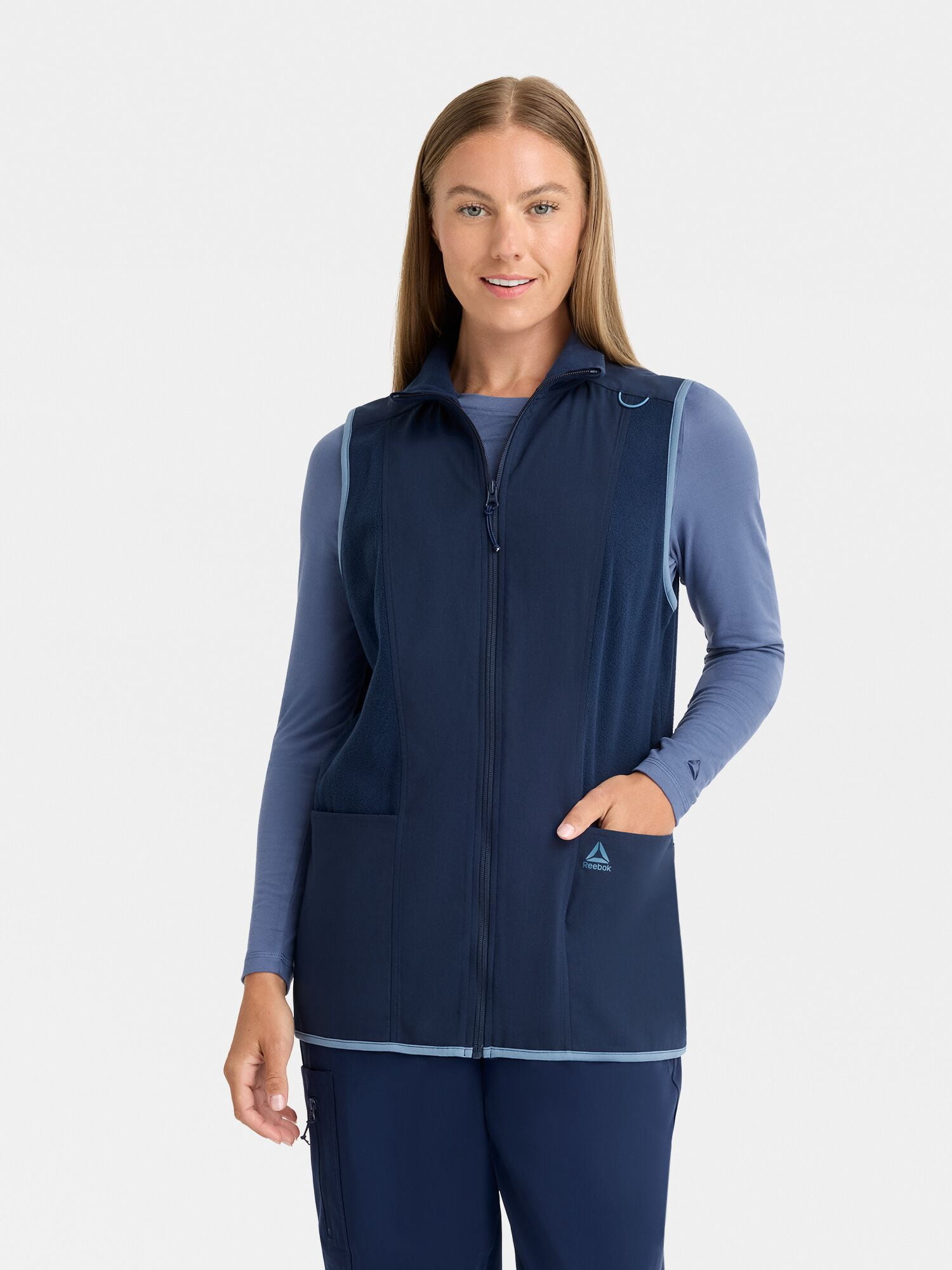 Reebok Women’s Tech Comfort Scrub Vest with 6 Pockets, Sizes S–3XL