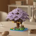 thumbnail image 3 of Creative Pink & Purple Sakura Building Blocks Set - 3D Tree Model & Atmosphere Light - Educational & Decorative Toy for Kids & Adults, 3 of 6