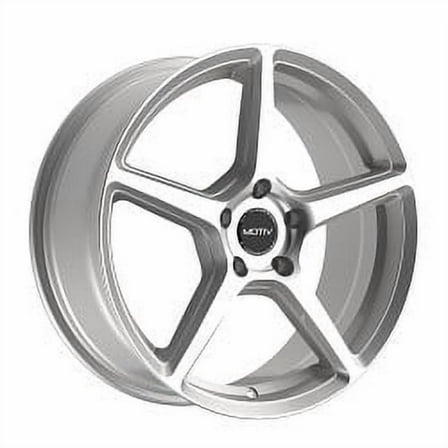 16x7.5 Motiv 433MS Blade Gloss Silver Machined Wheel 5x100 (40mm)