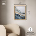 thumbnail image 5 of Golden Currents In Water Canvas Modern Blue Abstract Wall Art by Art Remedy, Gold Frame, 16" x 20", 5 of 7