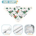 thumbnail image 6 of Dog Bandana 2 Pack,Green Dinosaurs Christmas Pattern Bandanas for Dogs,Cat Bandana,Small/ Large Dog Bandana 2 Size,Dog Bandanas, 6 of 6