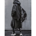 thumbnail image 3 of Niepce Inc Japanese Streetwear Kanji White Men's Techwear Jacket, 3 of 9