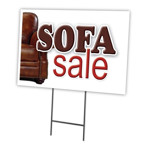 SignMission C-1824-DS-Sofa Sale 18 x 24 in. Yard Sign & Stake - Sofa Sale