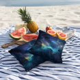 thumbnail image 5 of Outdoor Pillow Cover Ombre Purple Blue Galaxy Set of 2 Waterproof Throw Pillowcases Starry Sky Decorative Patio Furniture Pillows for Couch Garden Indoor & Outdoor Use, 5 of 9
