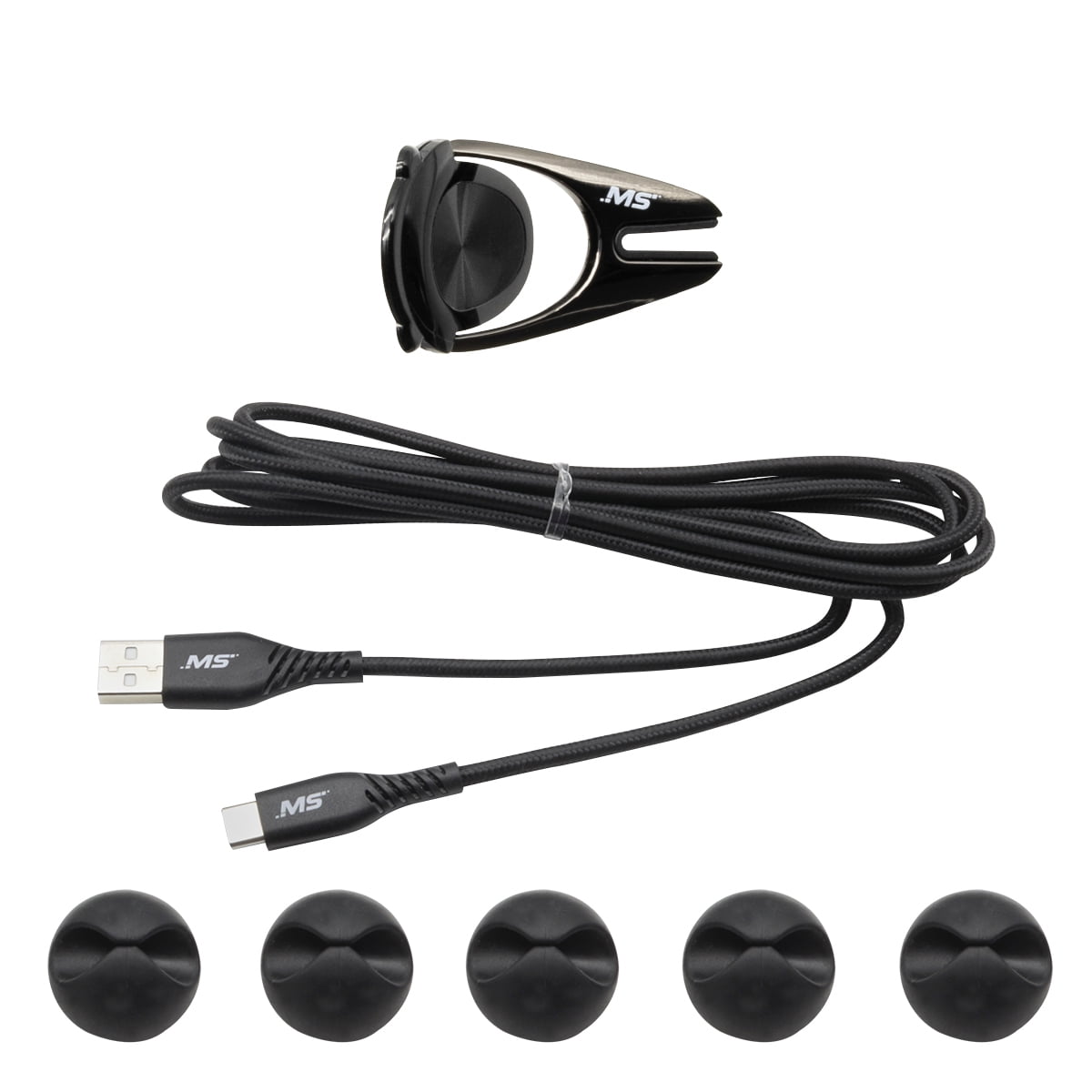 MobileSpec 6ft USB-C(TM) Cable Phone Mount Blk