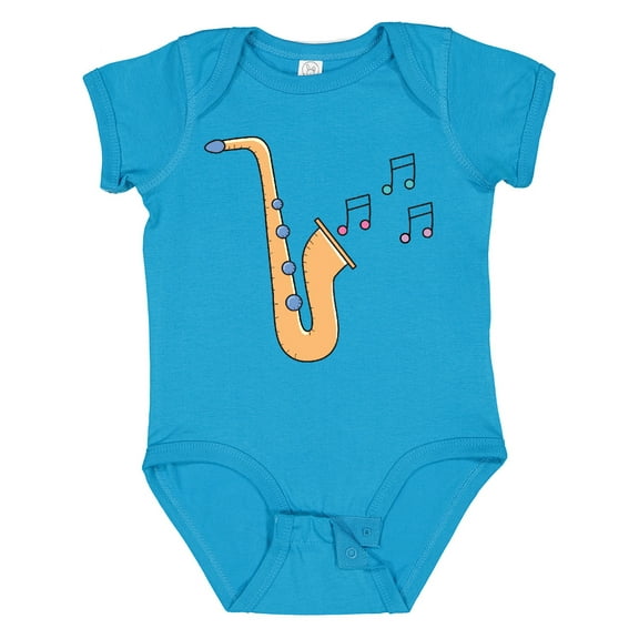 Inktastic Saxophone Player Music Girls Baby Bodysuit
