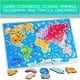 thumbnail image 3 of Montessori Mama Rompecabezas de madera para niños de 4 a 6 años Estados Unidos y Capitolios Mundo Continentes y océanos Juego combinado de rompecabezas para niños 2 rompecabezas para niños pequeños, 3 of 6
