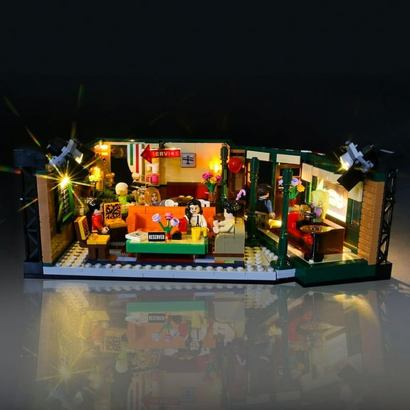 LED Light Kit for Lego Central Perk 21319 Set, Compatible with Lego 21319 Building Blocks Model(Not Include Blocks Set)