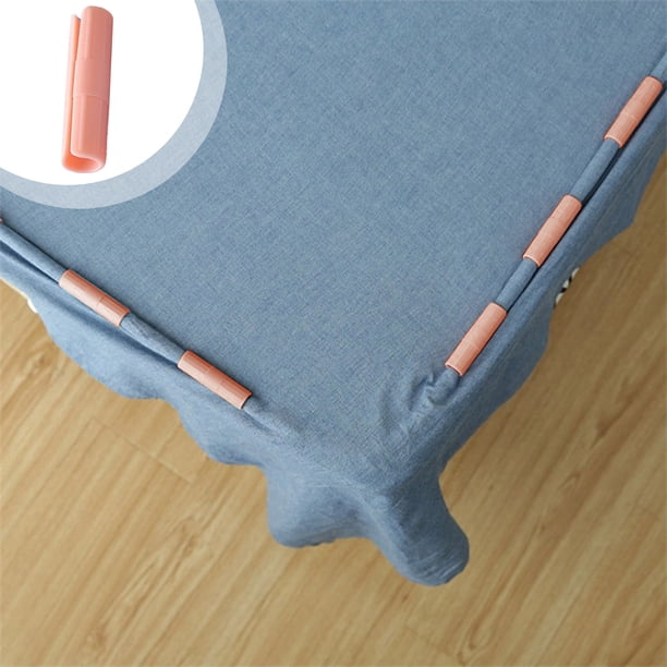 Clips Para Hojas 10 sujetadores de plástico rosa antideslizantes para sábanas, ideales para colchones y fundas nórdicas. Rkxzt